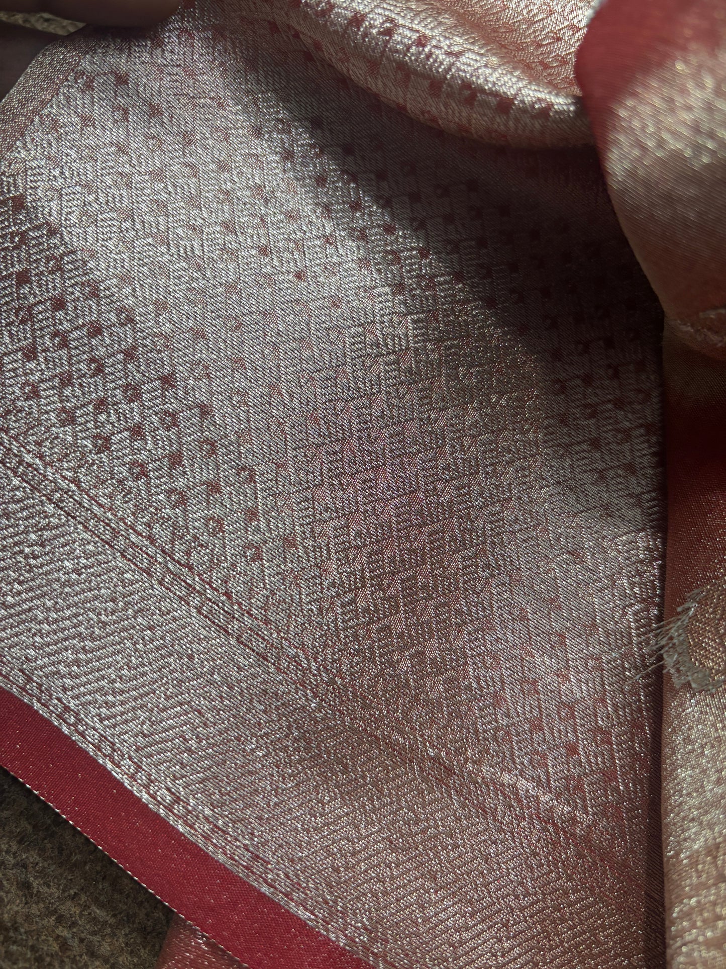 Pink Premium Tissue Banarasi sariĀ