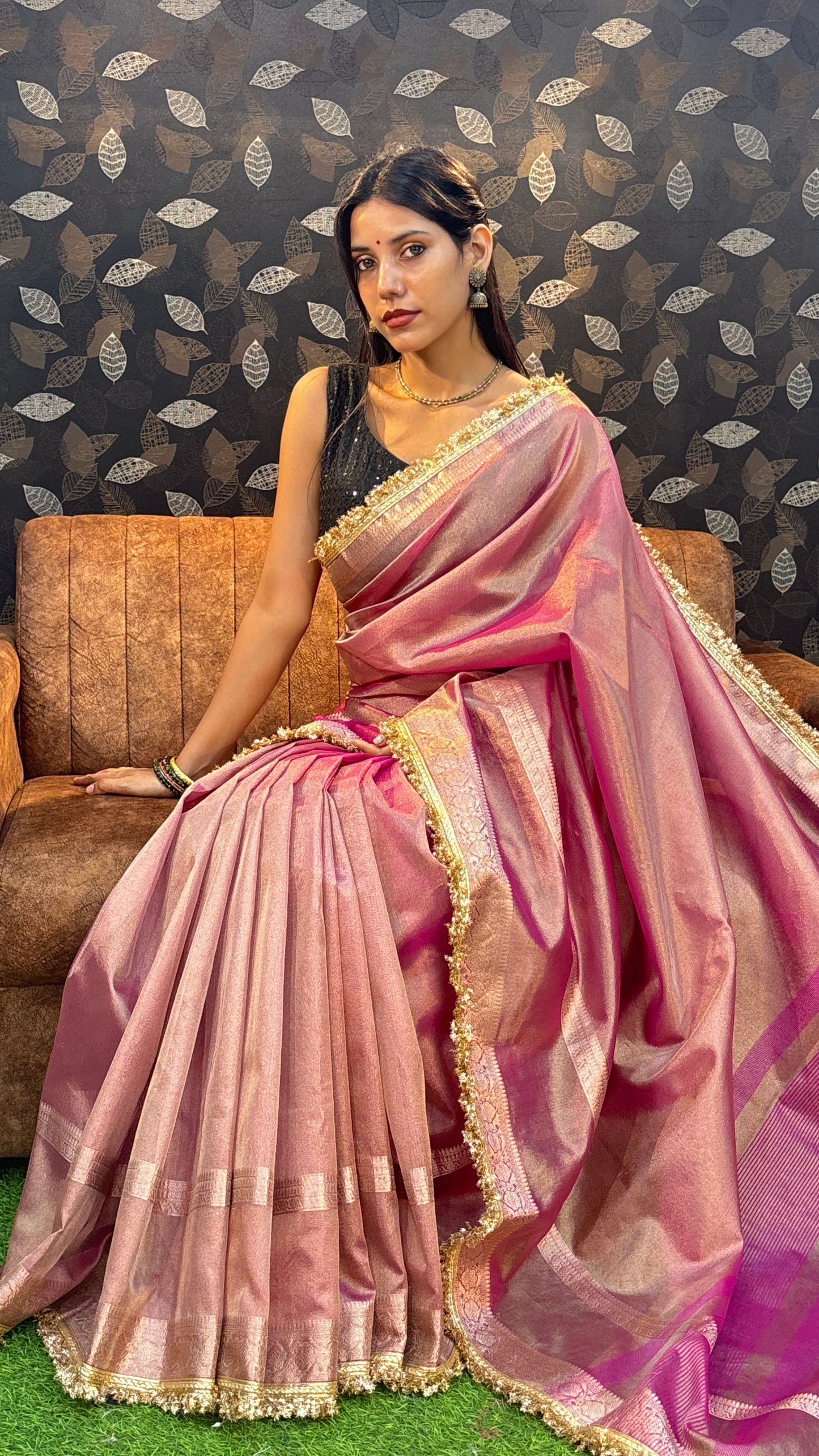 Janhavi Kapoor Saree -Tissue Banarasi