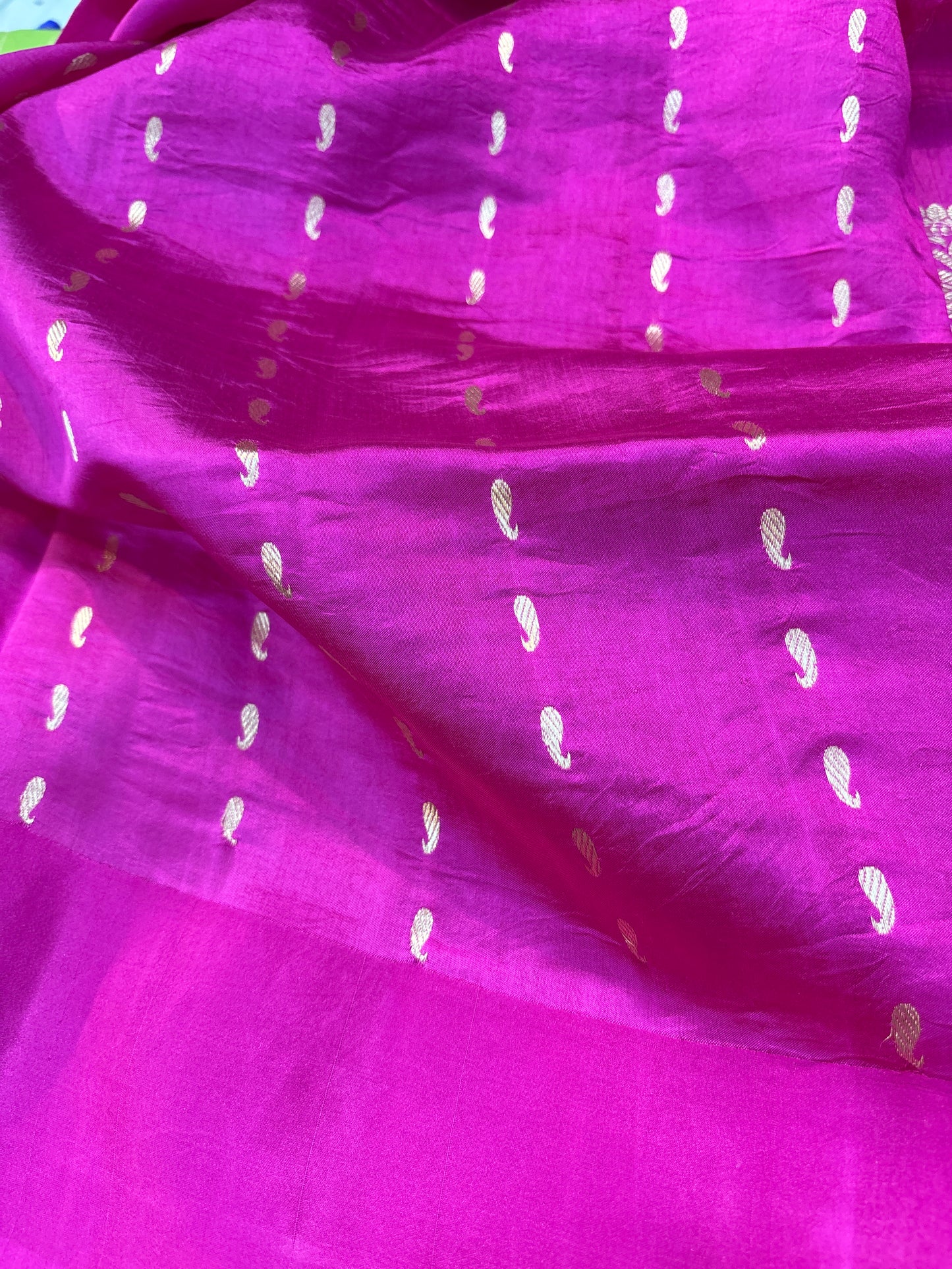 Pure Raw Mango with Scallop Border Banarasi Saree - Rungkaat