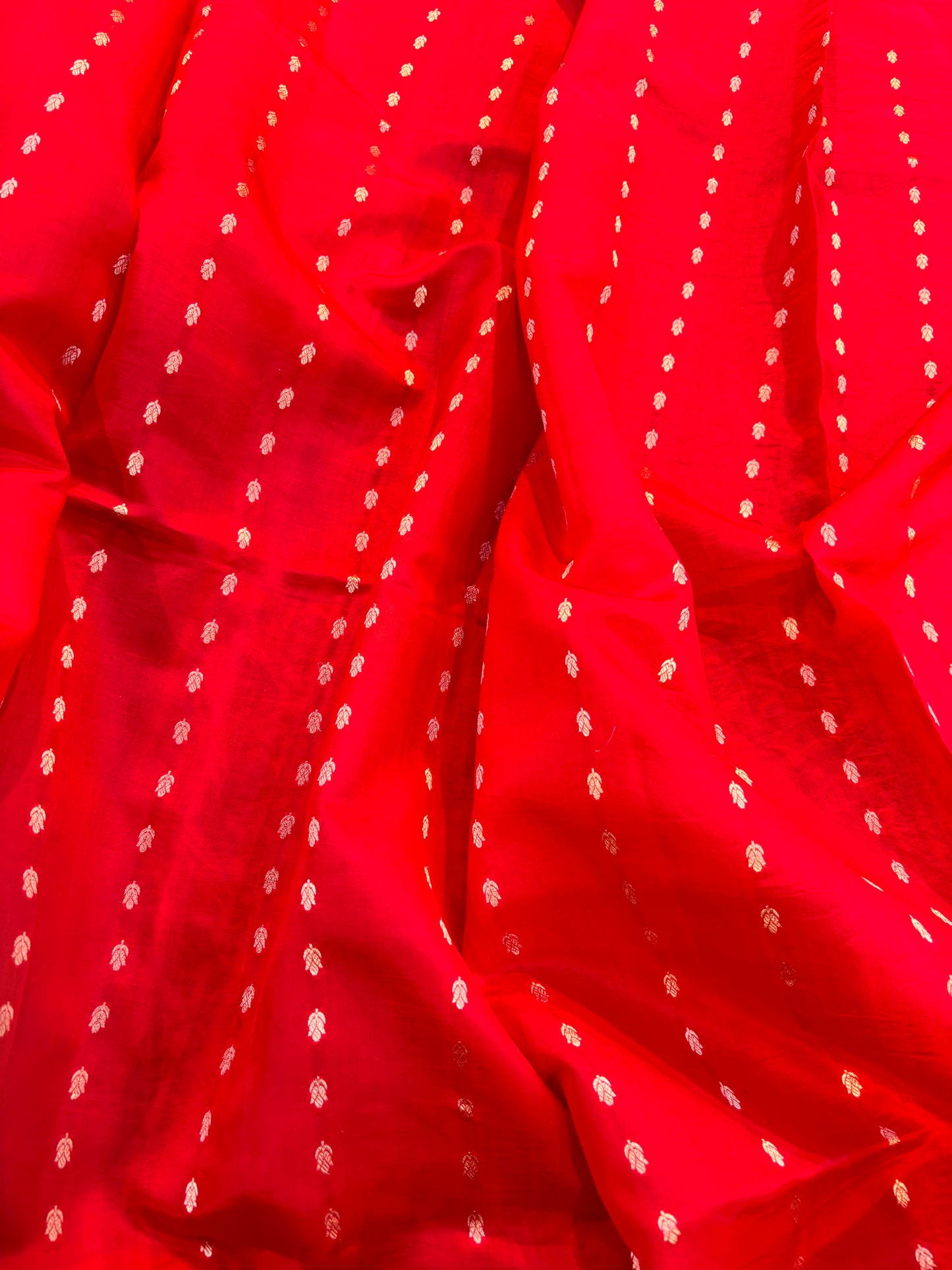 Red Pure Raw Mango Banarasi Handloom Saree - Rungkaat