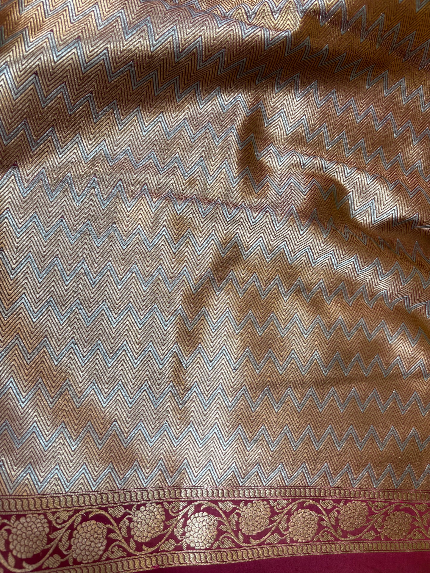 Light Pink Semi Katan Silk Banarasi Saree - Rungkaat