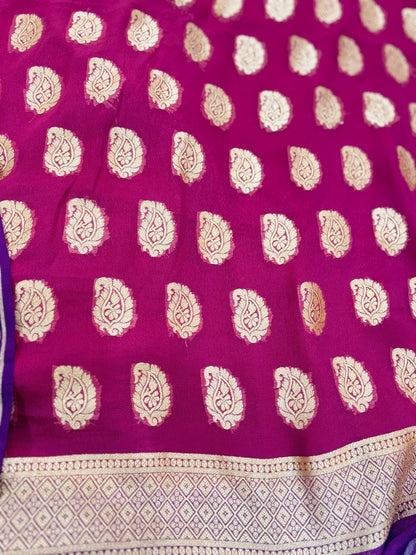 Pure Khaddi Georgette Banarasi Suits Dress Material