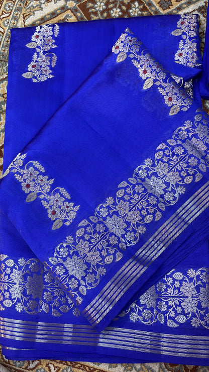 Pure Raw Mango Cutwork Bananas Handloom Sari 