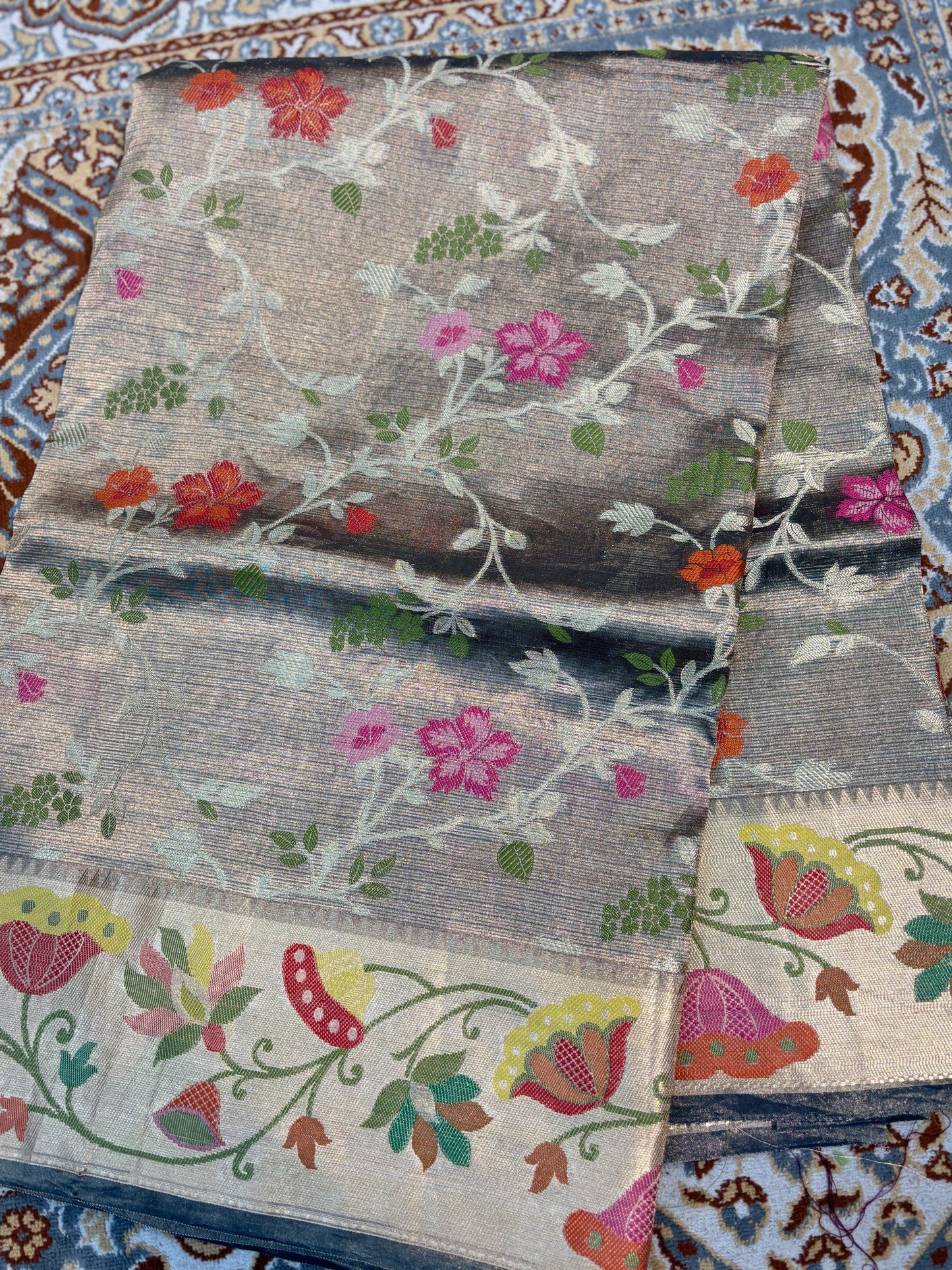 Pure Tissue Kota Paithini Banarasi Handloom Saree