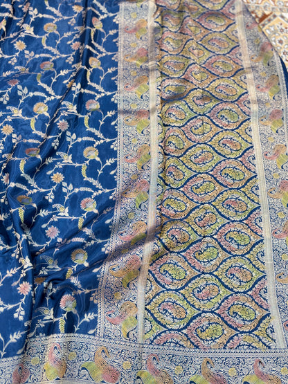 Blue Designer Banarasi Saree