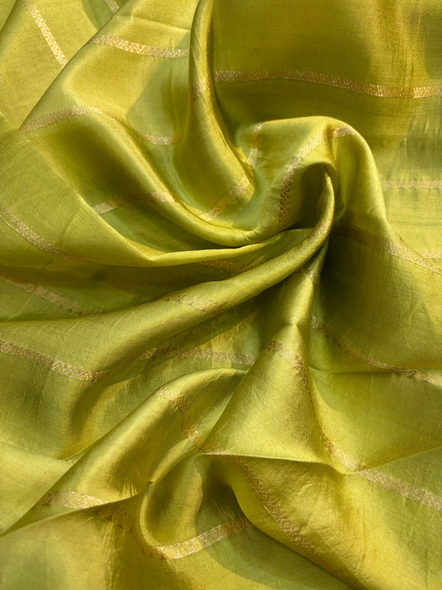 Lemon Yellow Pure Raw Mango Banarasi Handloom Saree