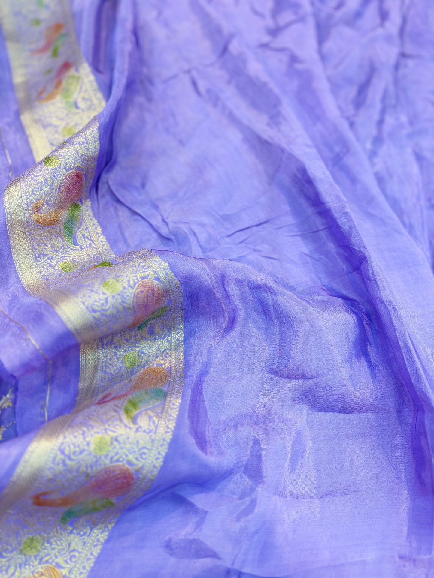 Lilete Lavender Designer Banarasi Saree