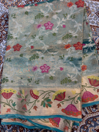 Pure Tissue Kota Paithini Banarasi Handloom Saree