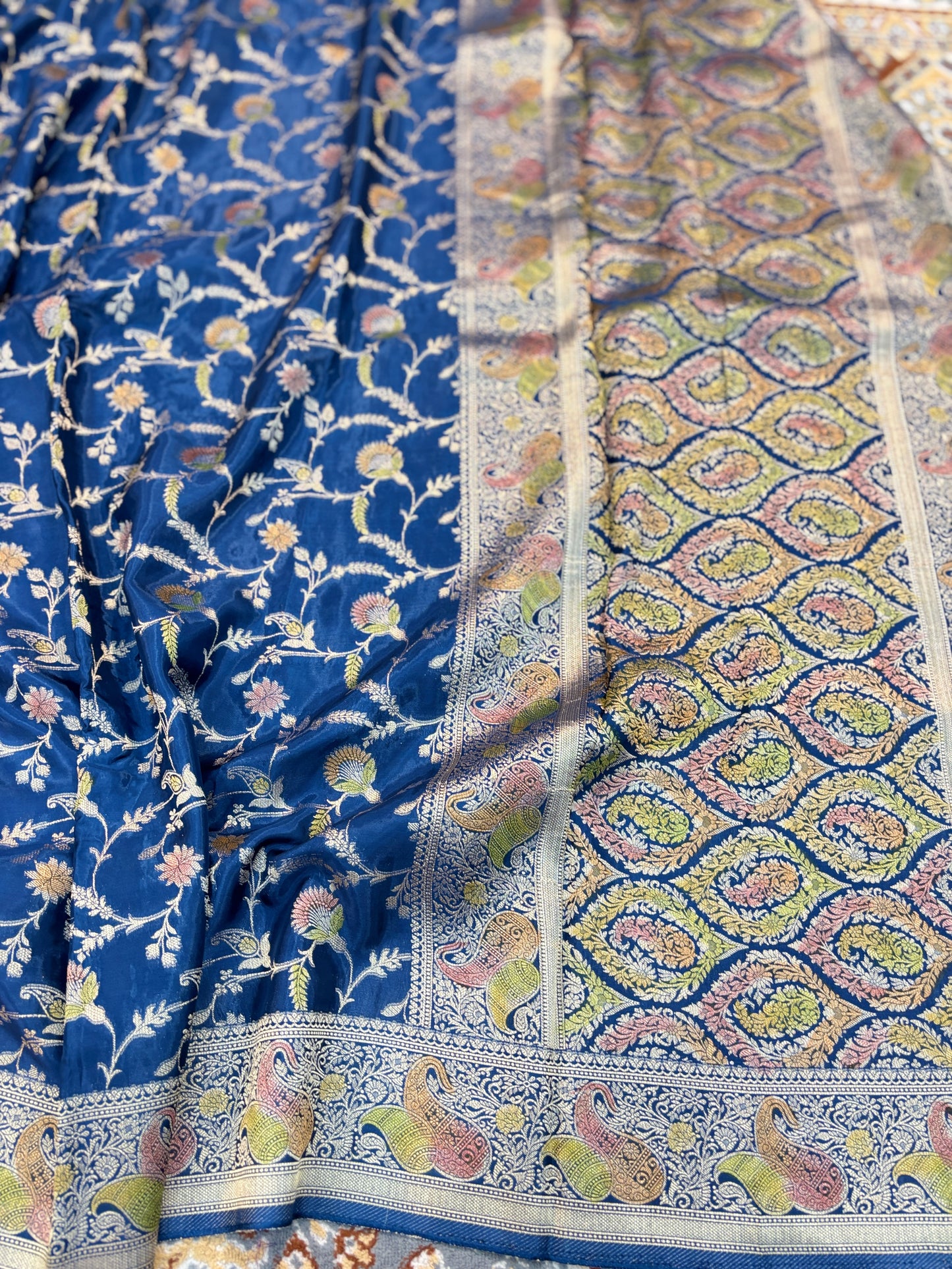 Blue Designer Banarasi Saree