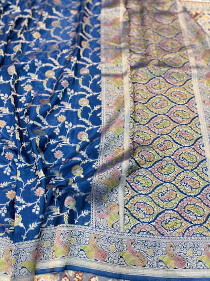 Blue Designer Banarasi Saree