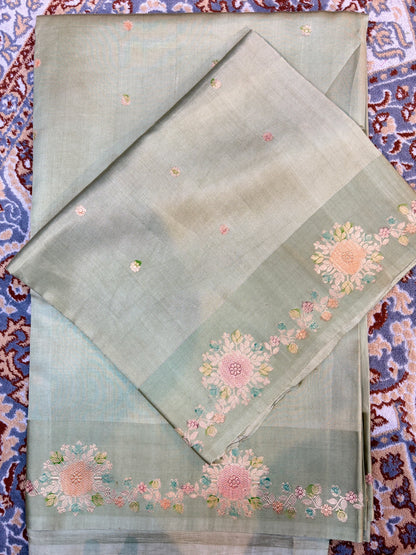 Pure Raw Mango Rungkaat Banarasi Handloom Saree