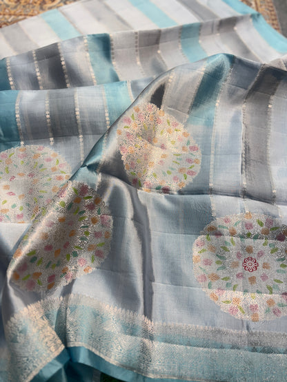 Pure Katan Raw Mango Kadhua Banarasi Dress Material Suits Set