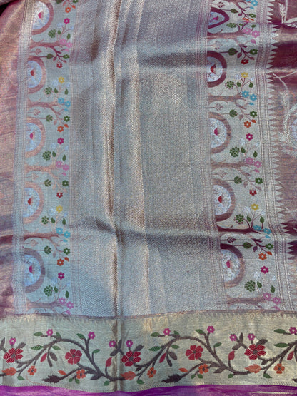 Trending Premium Pure Tissue Kota Paithini Banarasi Handloom Saree