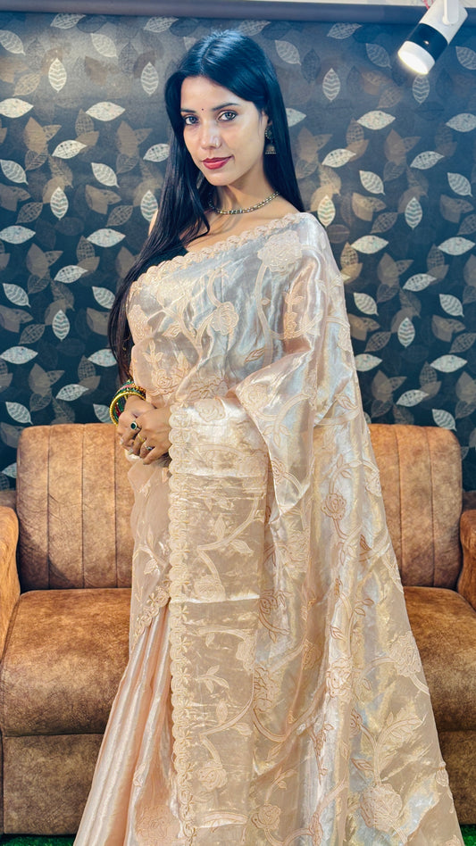 ✨ Appliqué Banarasi Saree ✨