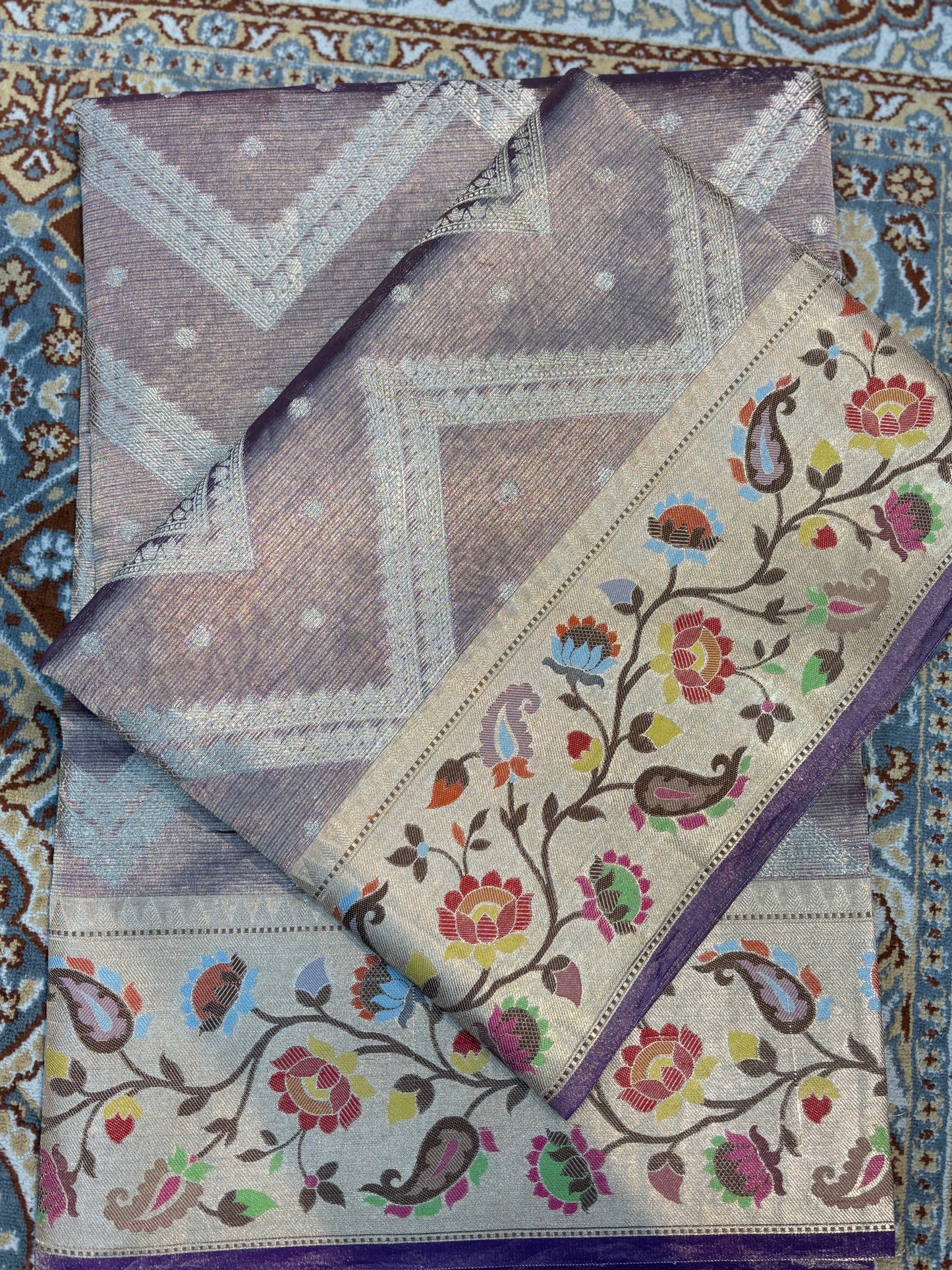 Trending Premium Pure Tissue Kota Paithini Banarasi Handloom Saree