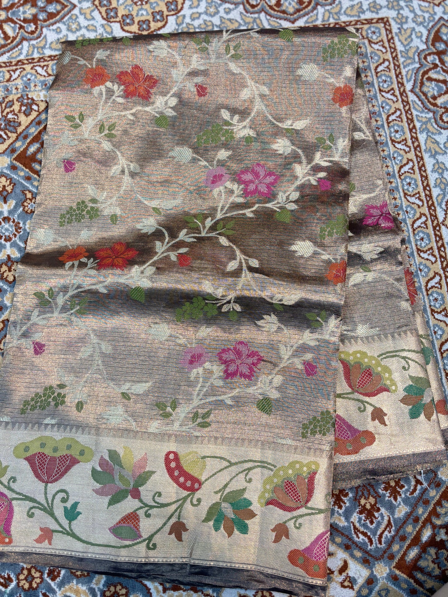 Pure Tissue Kota Paithini Banarasi Handloom Saree