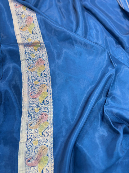 Blue Designer Banarasi Saree