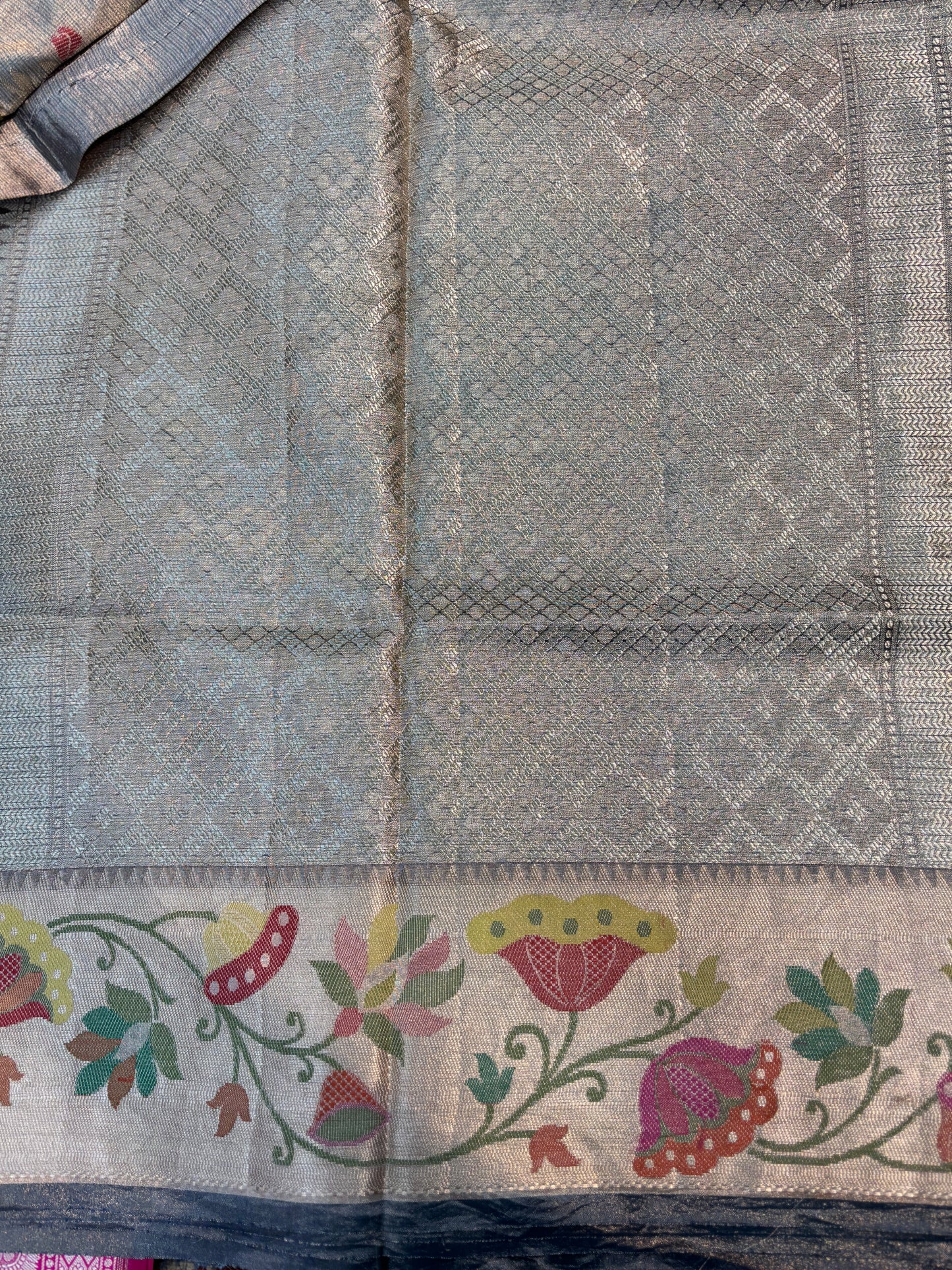 Pure Tissue Kota Paithini Banarasi Handloom Saree
