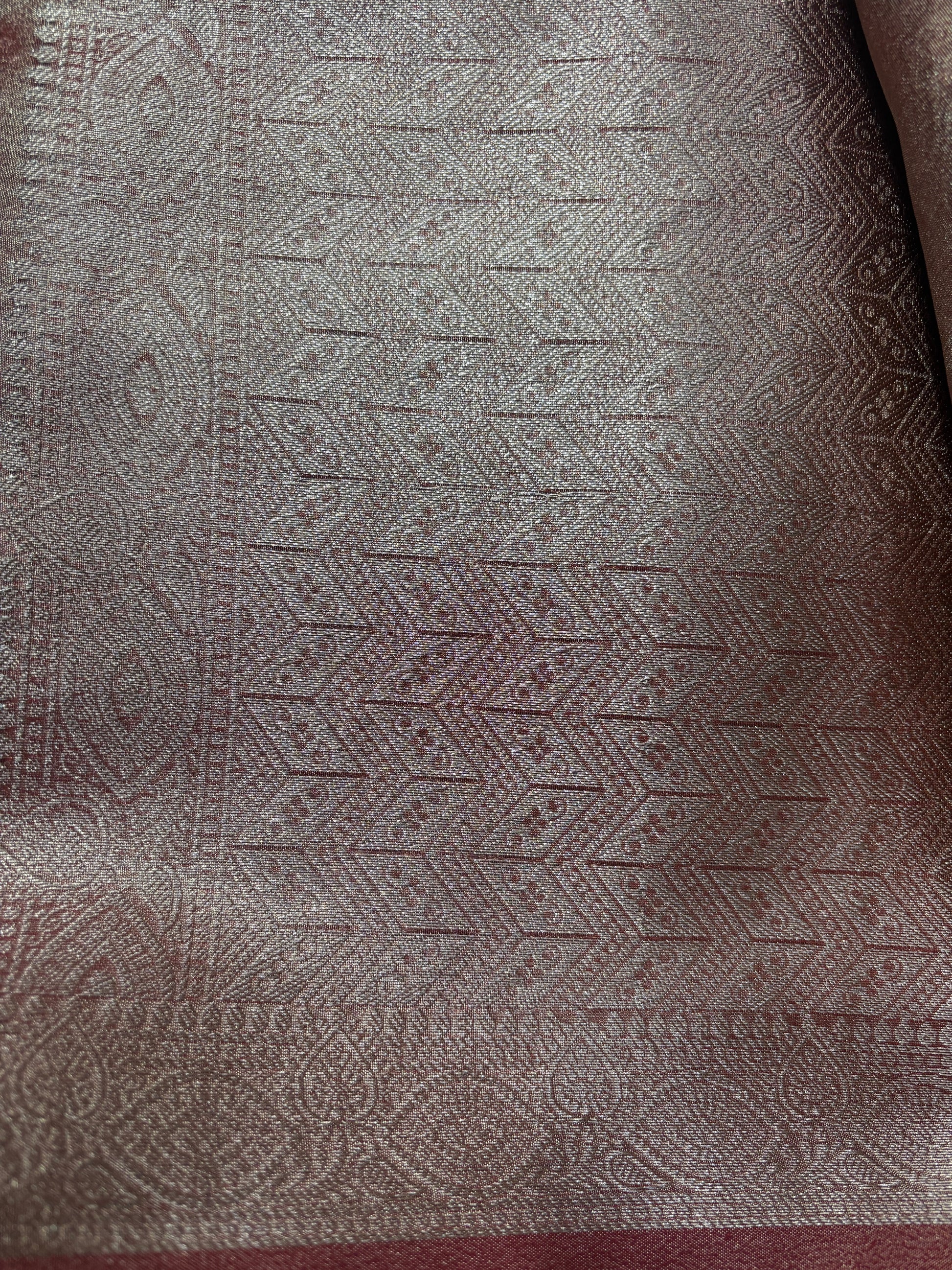 Pink Premium Tissue Banarasi sari 