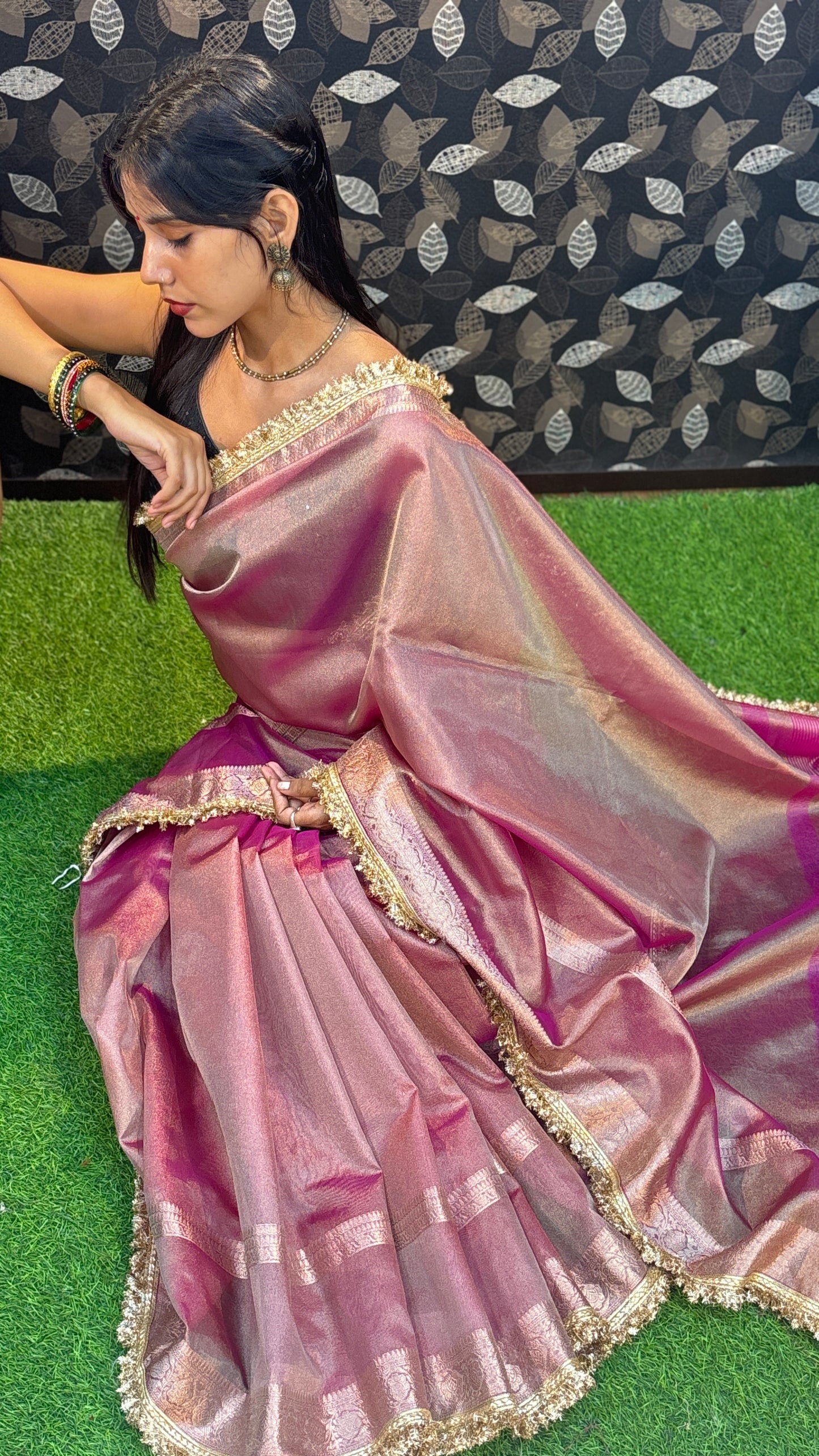 Janhavi Kapoor Saree -Tissue Banarasi