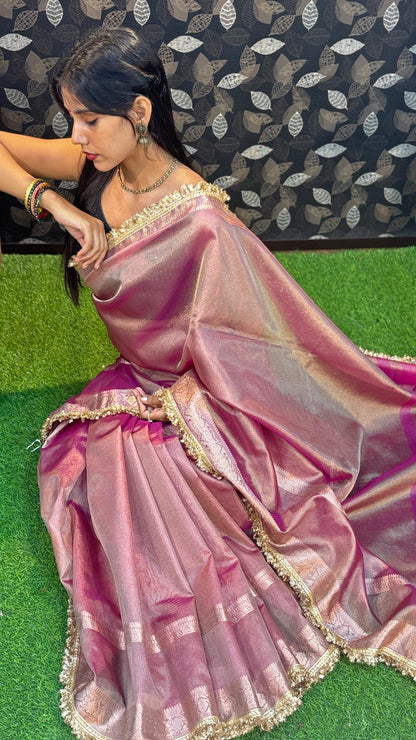 Janhavi Kapoor Saree -Tissue Banarasi