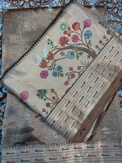 Pure Tissue Kota Paithini Banarasi Handloom Saree