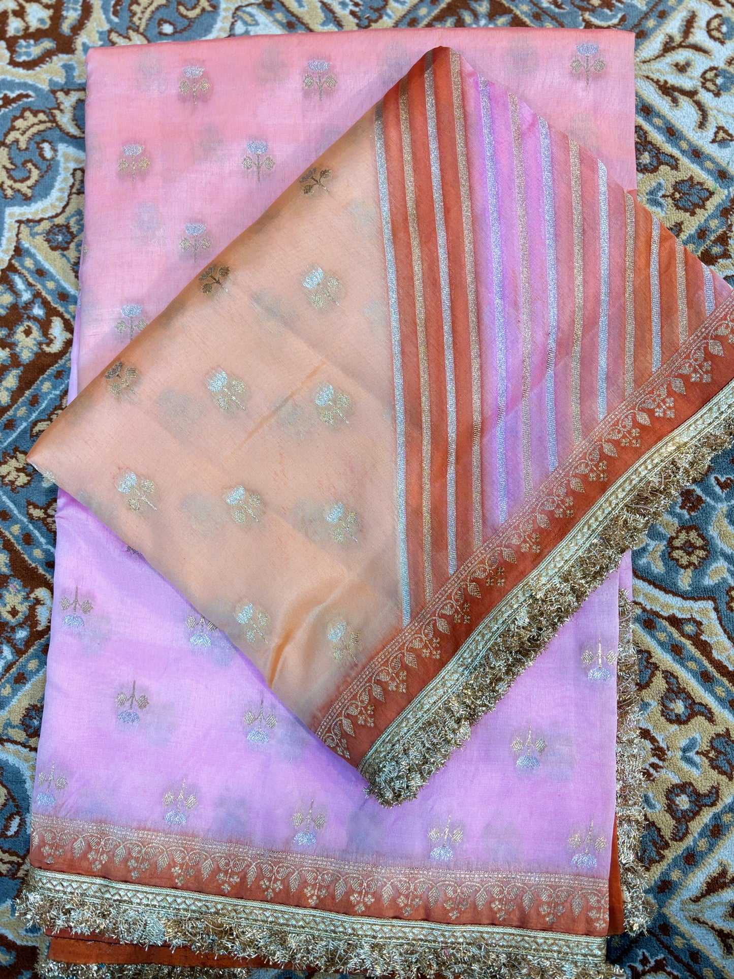 Pure Kora Rungkaat With Border Laces