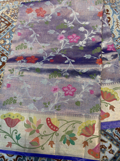 Pure Tissue Kota Paithini Banarasi Handloom Saree