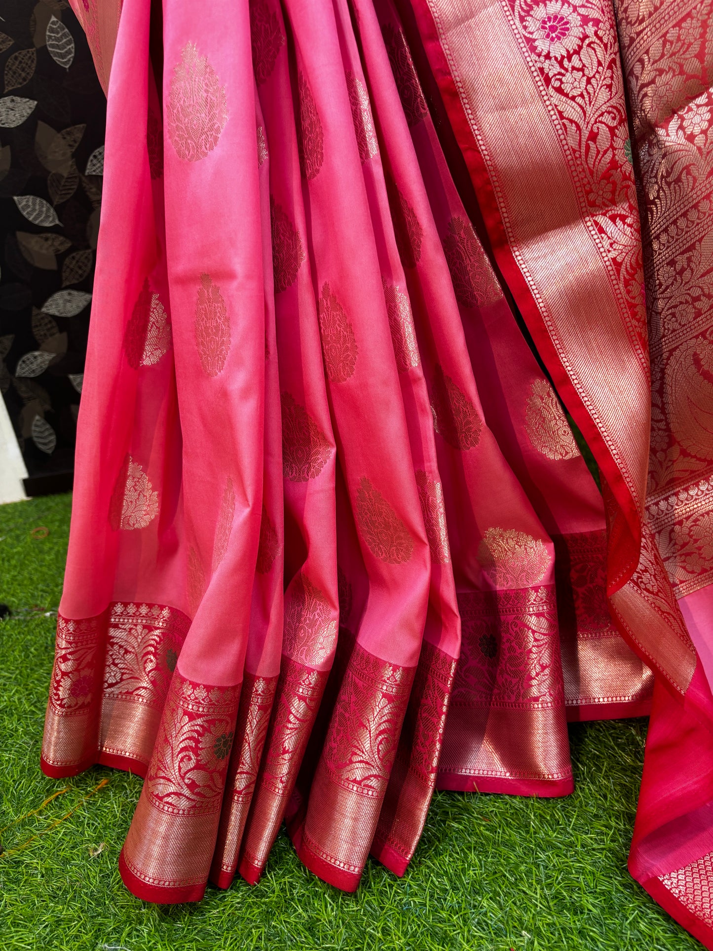 Pinky Semi Katan Banarasi Saree