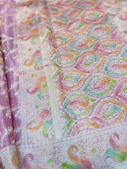 Levender Designer Banarasi saree