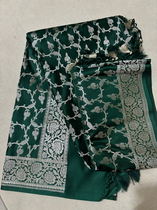 Green Katan Banarasi Dupatta