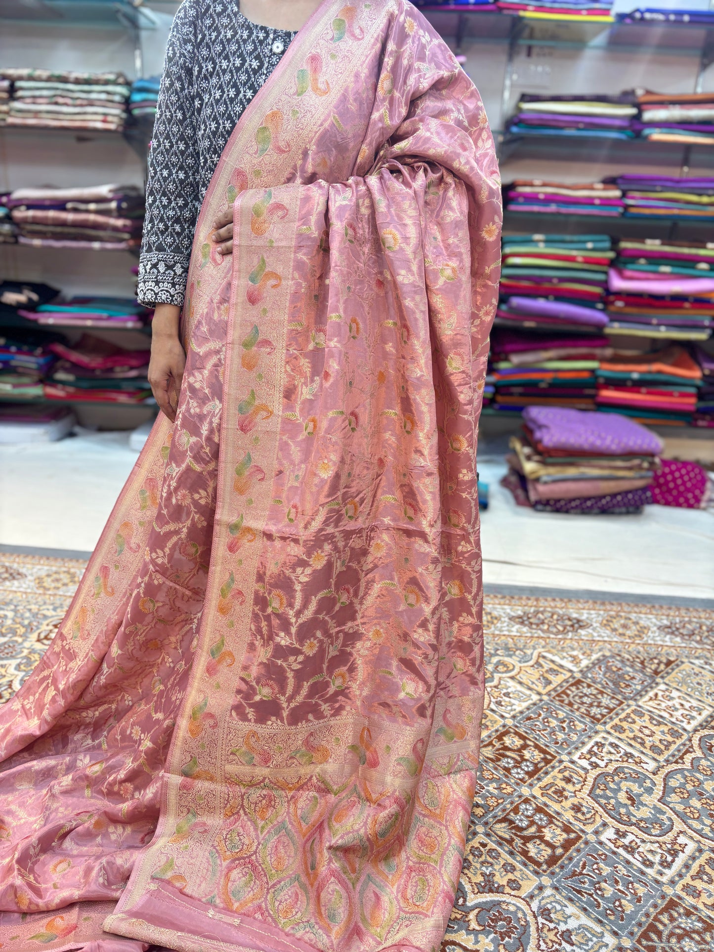 Levender Designer Banarasi saree