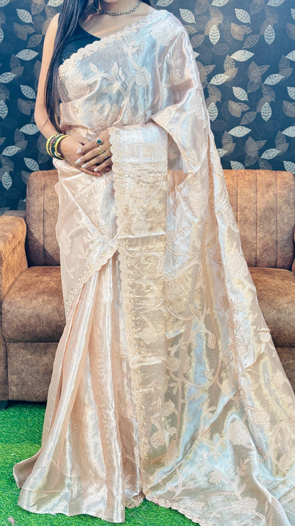 ✨ Appliqué Banarasi Saree ✨