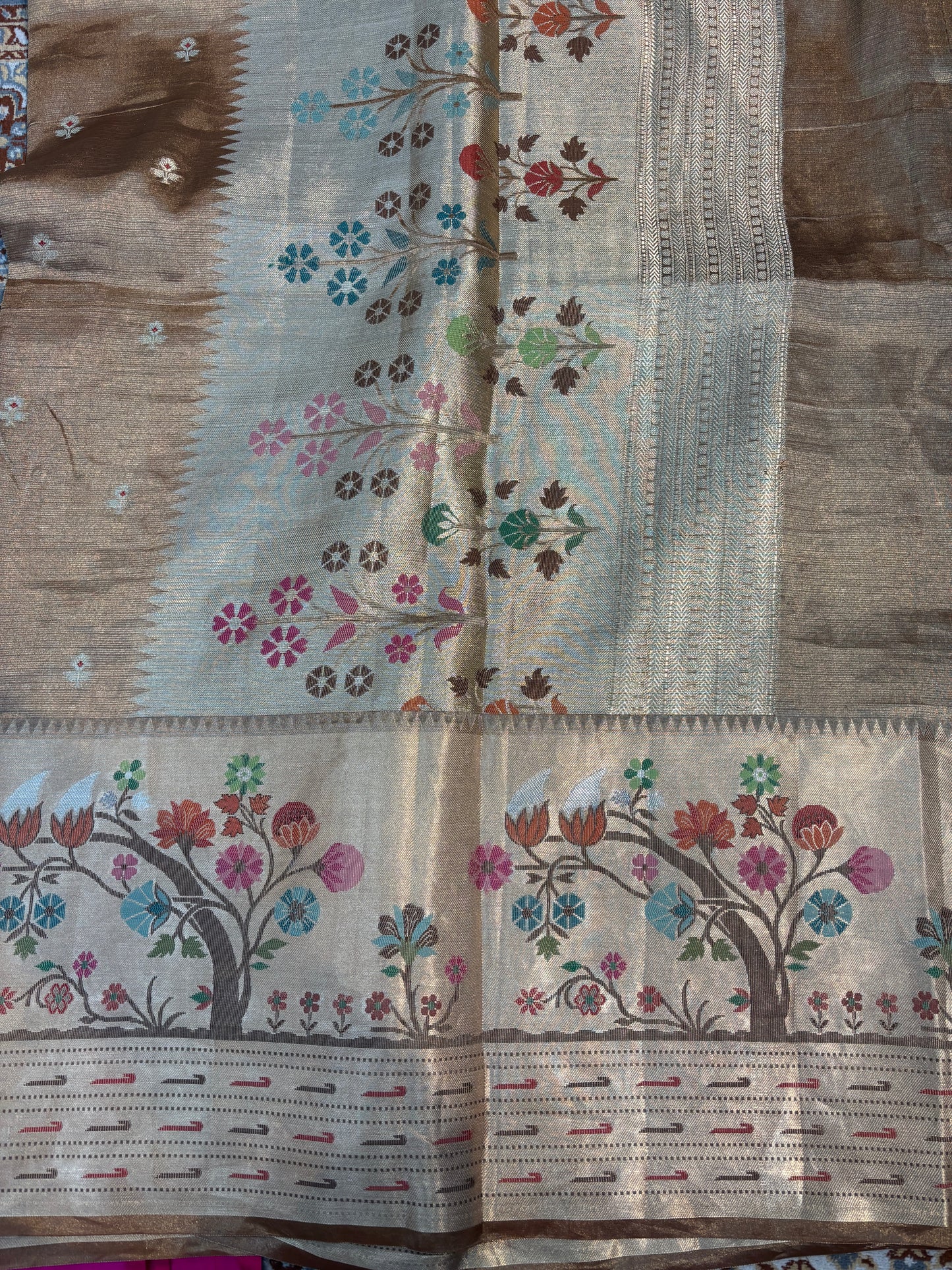 Pure Tissue Kota Paithini Banarasi Handloom Saree