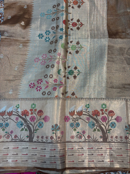 Pure Tissue Kota Paithini Banarasi Handloom Saree
