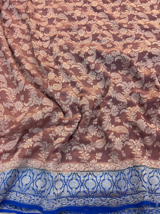 Pure Khaddi Georgette Banarasi Saree