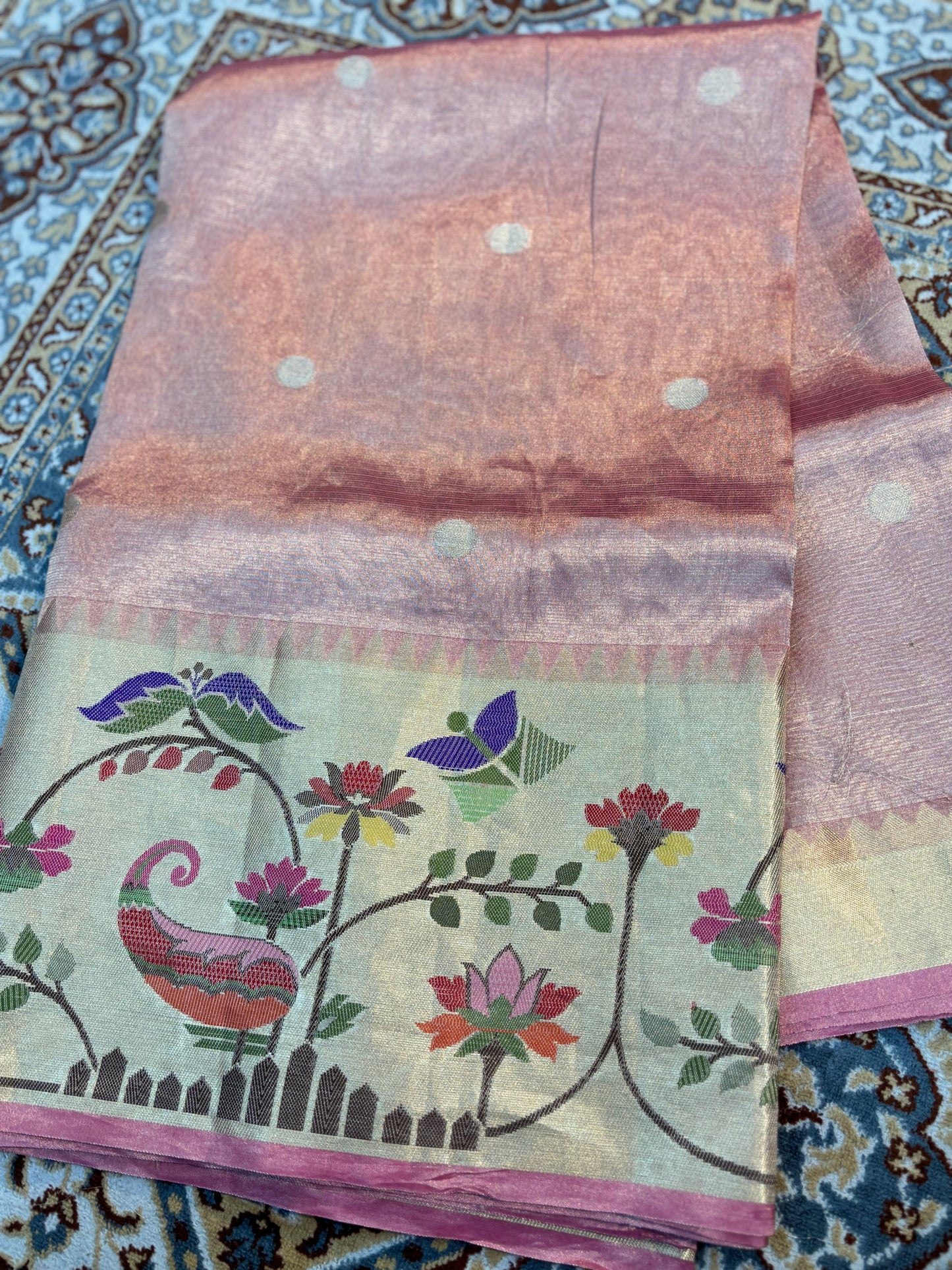 Pure Tissue Kota Paithini Banarasi Handloom Saree
