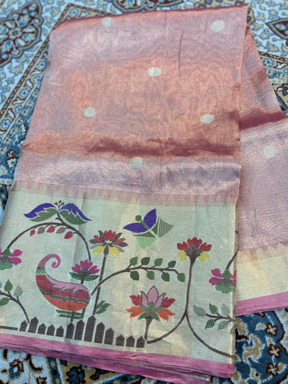 Pure Tissue Kota Paithini Banarasi Handloom Saree