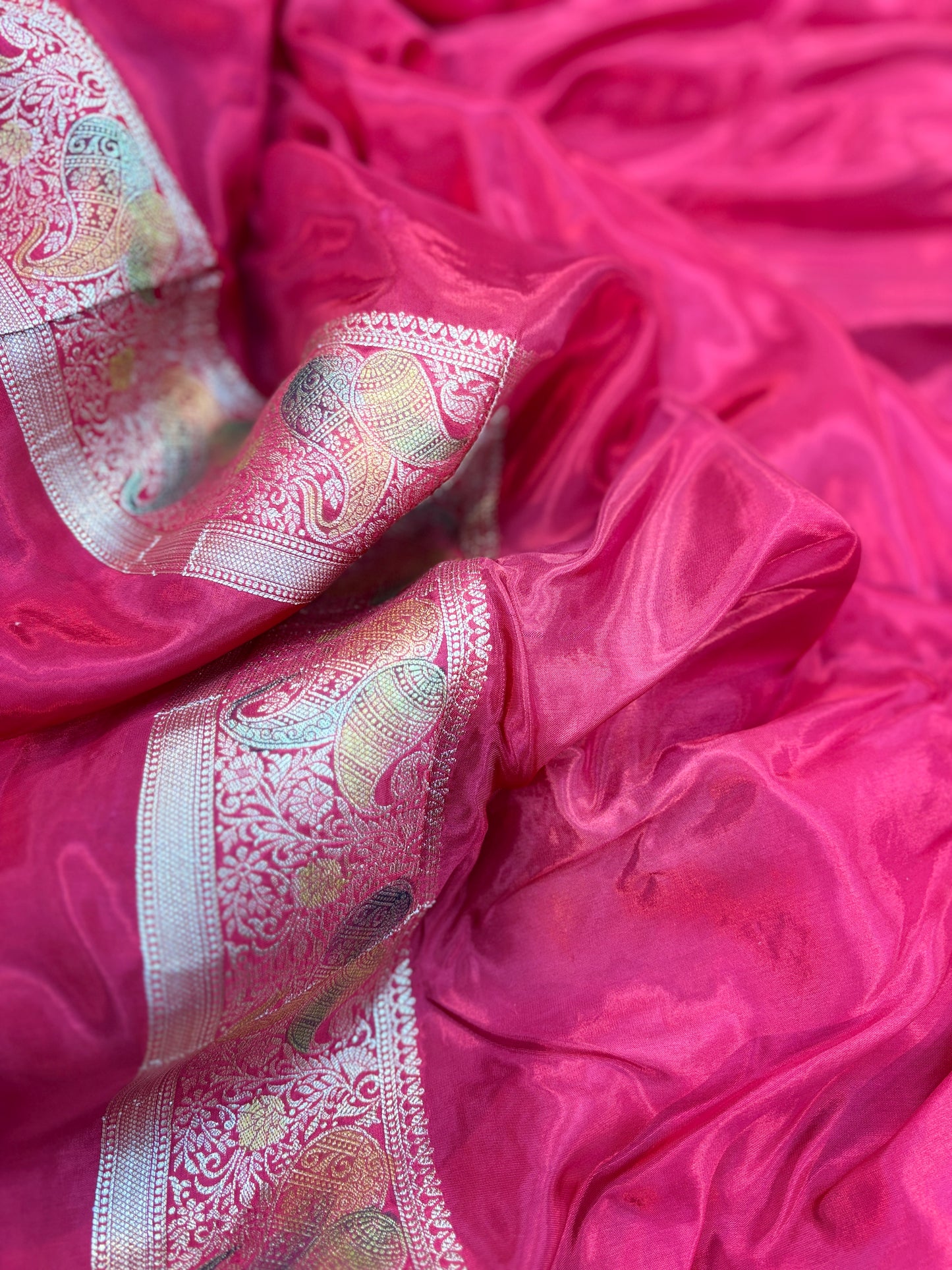 Red designer, Banarasi Handloom Sari