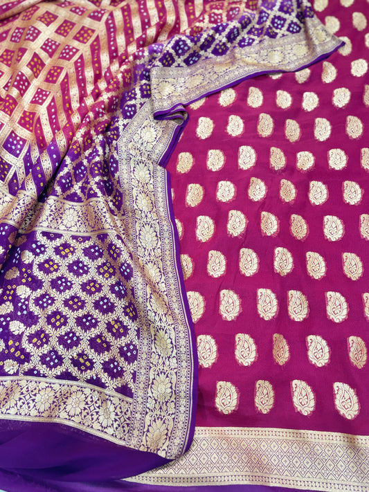 Pure Khaddi Georgette Banarasi Suits Dress Material