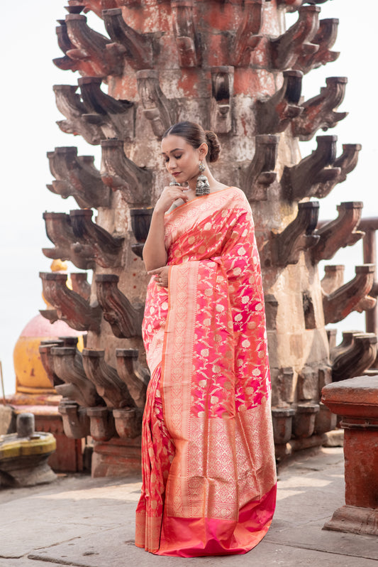 Pure Katan Patola Banaras Handloom Saree