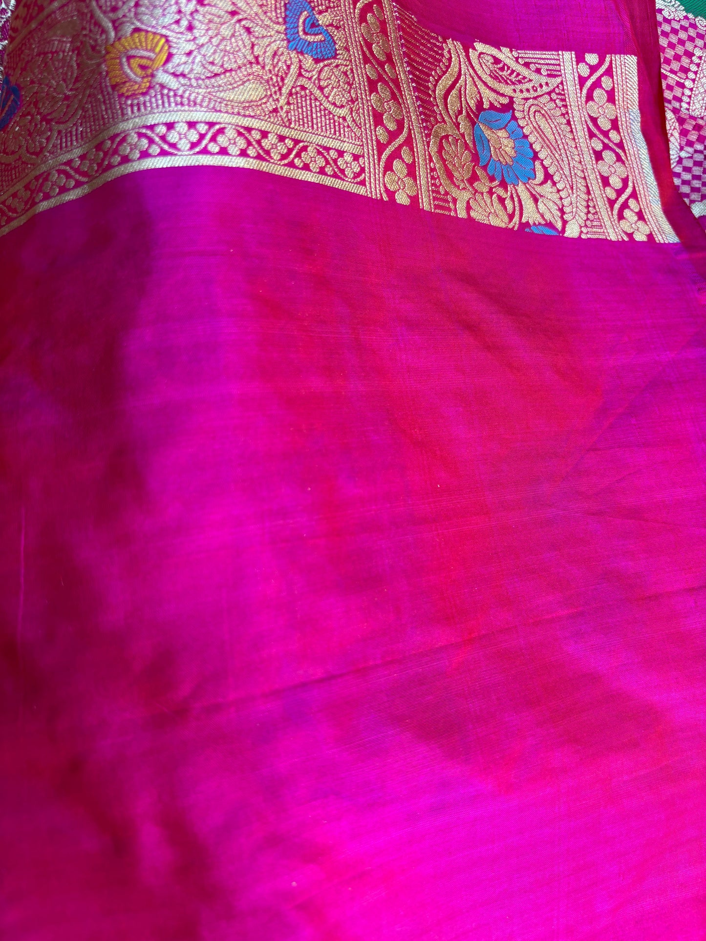 Pure Katan Rungkaat Banarasi Handloom Saree 