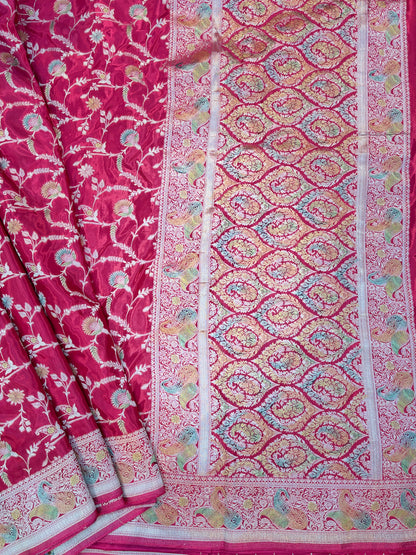 Red designer, Banarasi Handloom Sari