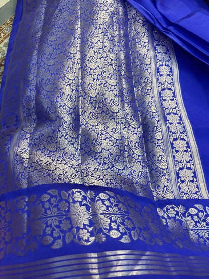 Pure Raw Mango Cutwork Bananas Handloom Sari 