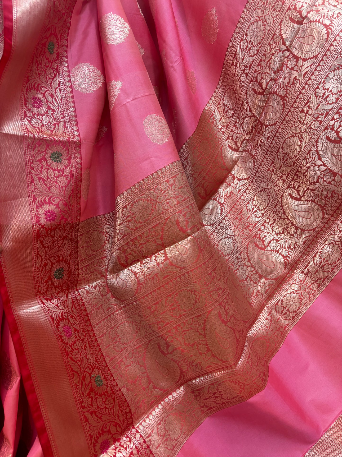 Pinky Semi Katan Banarasi Saree