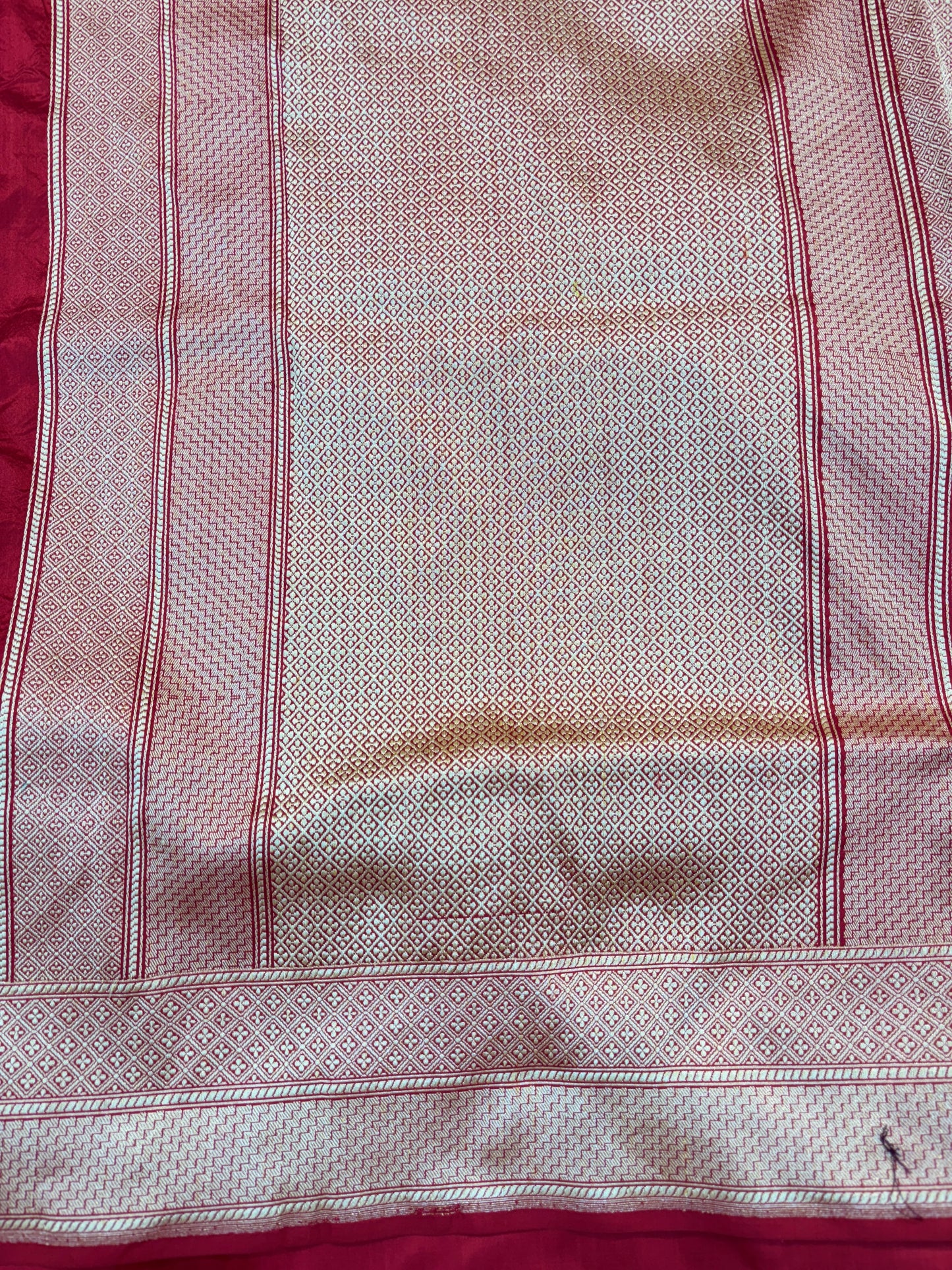 Magenta Pink Handwoven Pure Banarasi Brocade Saree