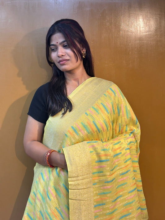 Premium Khaddi Georgette Banarasi Saree 