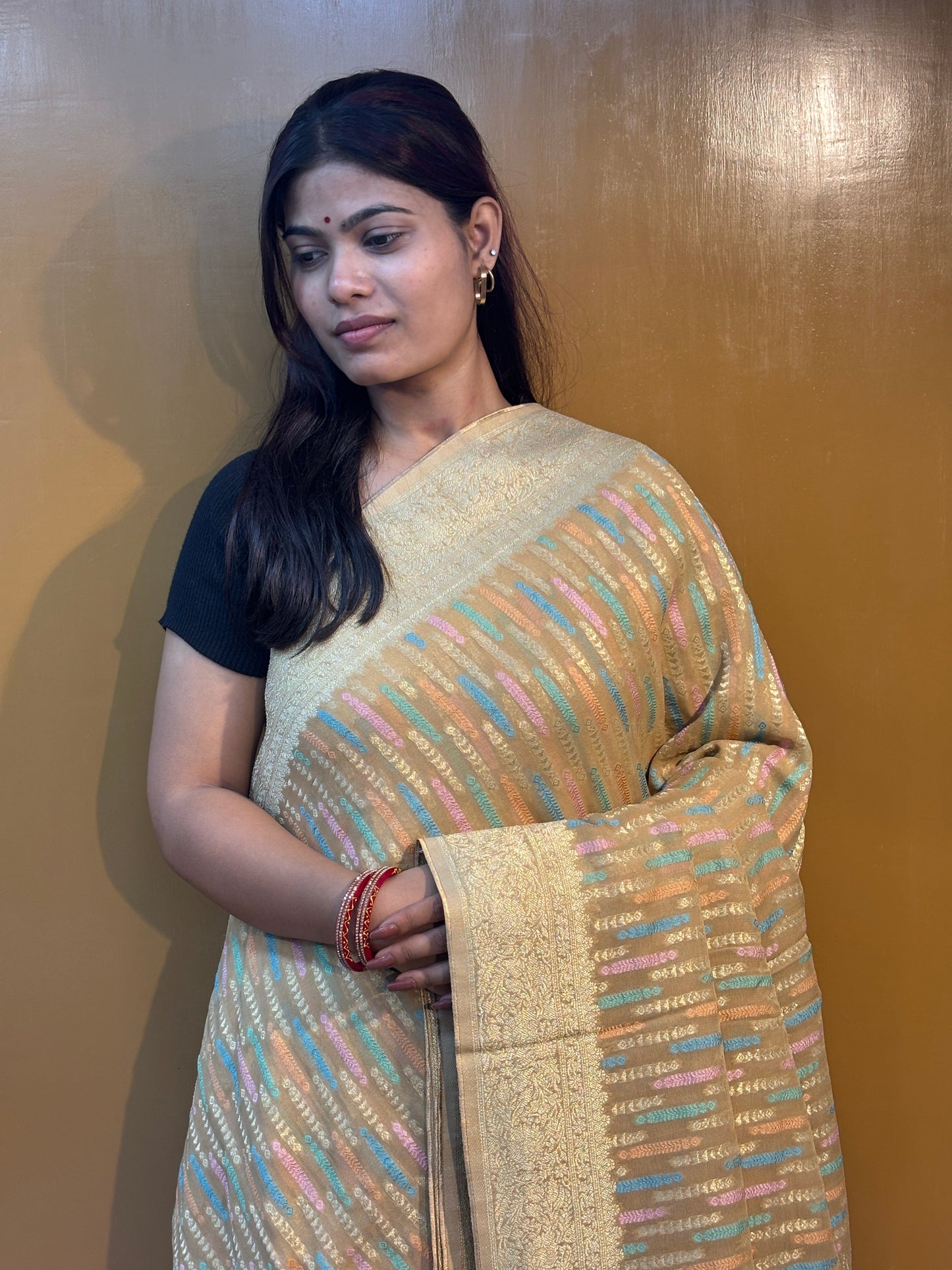 Premium Khaddi Georgette Banarasi Saree 