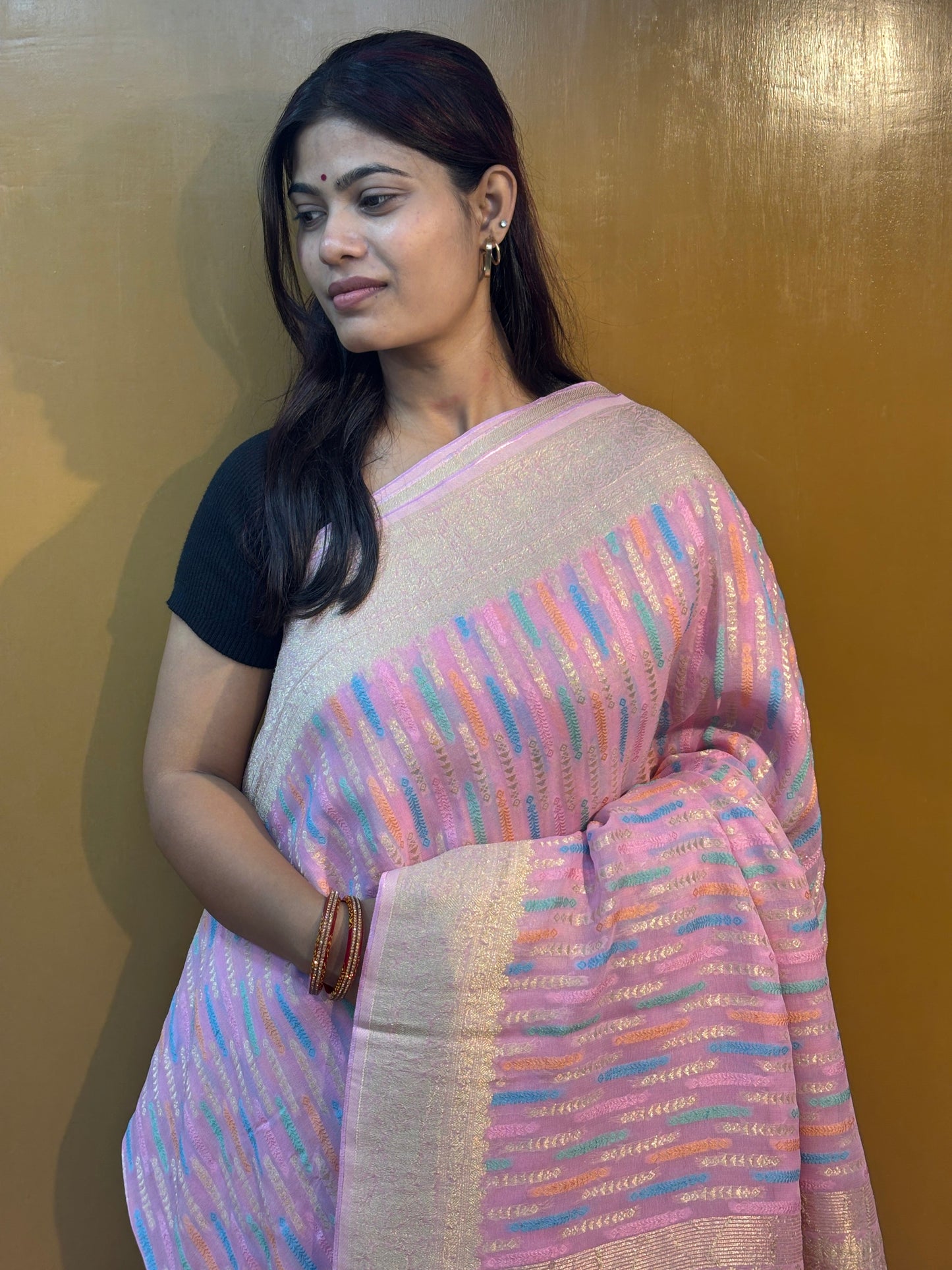Premium Khaddi Georgette Banarasi Saree 