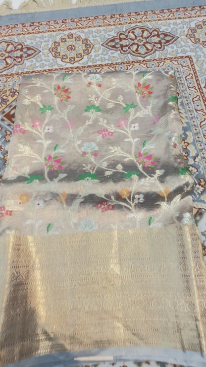Trending Premium Pure Tissue Kota Paithini Banarasi Handloom Saree